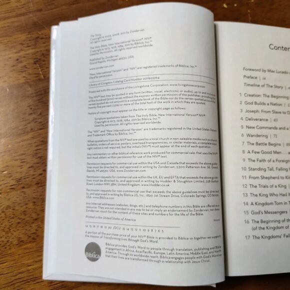 The Story Hardcover Book Jesus Christianity Bible - Picture 5 of 7